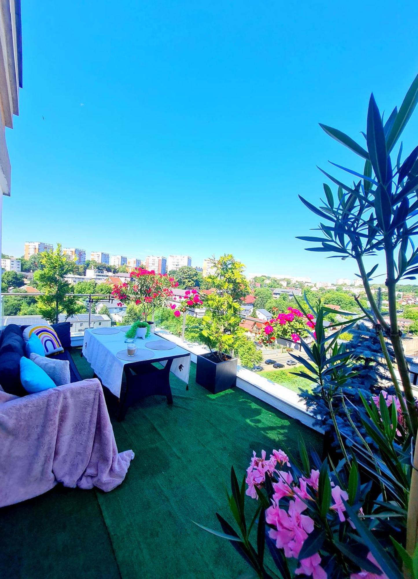 Апартаменты Penthouse View Aeroport Яссы Экстерьер фото